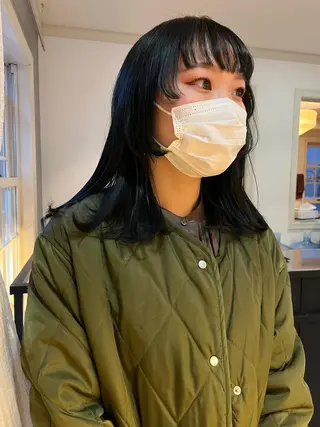 ミディアム カラー eri kinjoのヘアスタイル