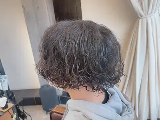 ショート カラー パーマ ヘアアレンジ メンズ ケイゴ【店長】 メンズパーマ特化のヘアスタイル
