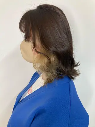 ミディアム カラー ✂️似合わせの魔術師 石田一樹✂️のヘアスタイル