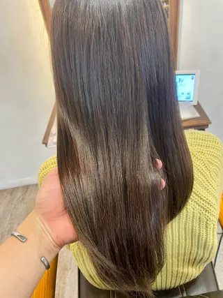 セミロング レイヤー×縮毛矯正 中屋光貴のヘアスタイル