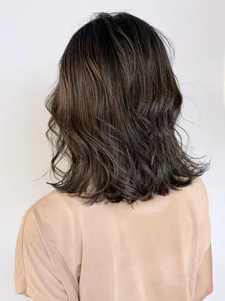 ミディアム カラー パーマ ヘアアレンジ ITbyALBUM 中野店のヘアスタイル