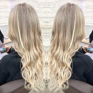 ロング カラー ヘアアレンジ 枝毛カット＆髪質改善 満足NO.1岡しゃんのヘアスタイル