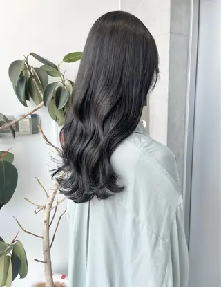 セミロング カラー パーマ ヘアアレンジ 透明感カラー✂︎ /縮毛矯正/YUKAのヘアスタイル