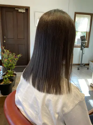 セミロング カラー 金子 歩実のヘアスタイル