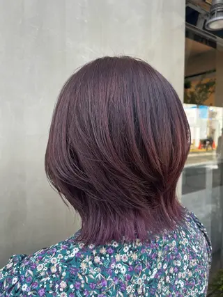 ミディアム カラー sato ayaka |透明感カラー🫧のヘアスタイル