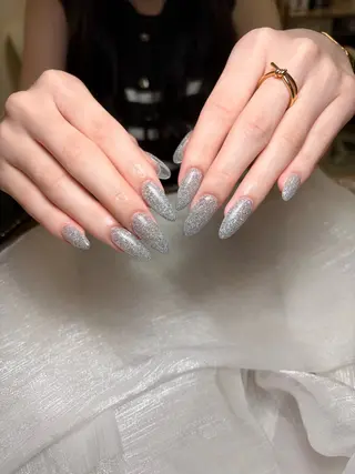 ネイル ユリ🎀長さだし/ パラジェル/持ち込みのネイルデザイン