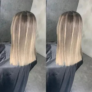 セミロング カラー タニ ユウのヘアスタイル