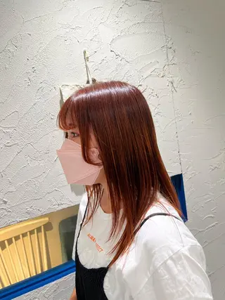 セミロング カラー 金津 魁杜のヘアスタイル
