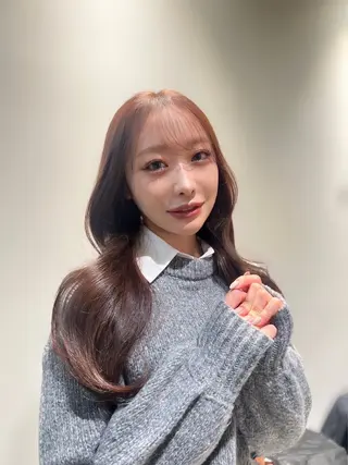 ロング カラー ヘアアレンジ 🎀ハイトーン・艶 カラー HANA🎀のヘアスタイル