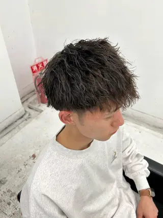 ショート パーマ メンズ 【柏/メンズパーマ 特化】🍏網中勇喜のヘアスタイル