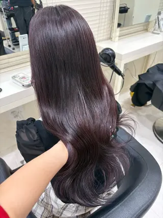 ミディアム カラー ヘアアレンジ 💟RINNA 艶カラー💟のヘアスタイル