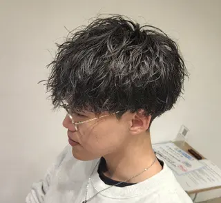 ショート パーマ メンズ 【イケメン風パーマ】 SHOFYのヘアスタイル