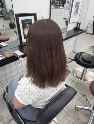 セミロング カラー 🩵しの🩵 JILLSTUDIOのヘアスタイル