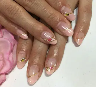 セミロング ミディアム ショート カラー ロング ネイル まつエク Lino Nail sekitomiのネイルデザイン