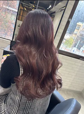 ロング カラー ヘアアレンジ kei🤎ベージュ /透明感カラー/博多のヘアスタイル