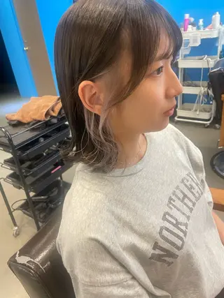 ショート カラー Hika.ハイトーン 髪質改善🩵ᩚ🫧のヘアスタイル