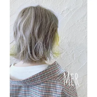 ミディアム Ｍｅｒ 山崎 えりかのヘアスタイル