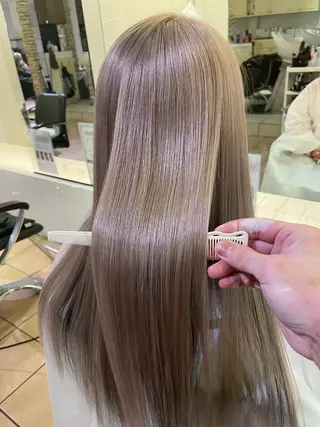 ロング カラー 髪質改善/ 梅田中崎町/宮里のヘアスタイル