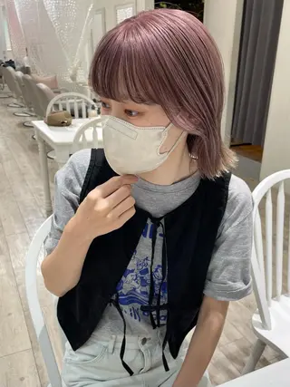 カラー 盛れる顔まわり✨🎀 レイヤー別所好葉のヘアスタイル