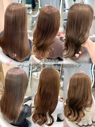 ロング 大宮🤍縮毛矯正 レイヤー🪽なるのヘアスタイル