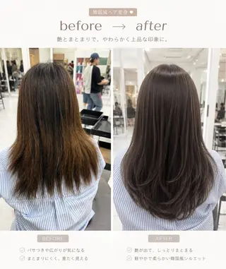 ロング カラー レイヤー/透明感/ 束感/HIBIKIのヘアスタイル