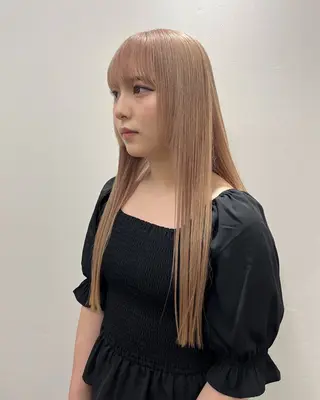 ロング カラー 渡邊 ひかるのヘアスタイル
