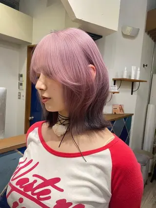ミディアム Philia福岡天神 カット/カラー⭐️のヘアスタイル