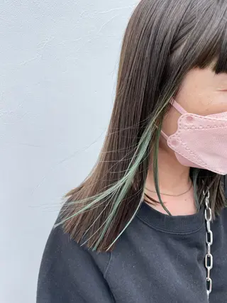 セミロング カラー mir MIYUのヘアスタイル