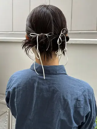 ヘアアレンジ yumemiレイヤー ✴︎ 透明感カラーのヘアスタイル
