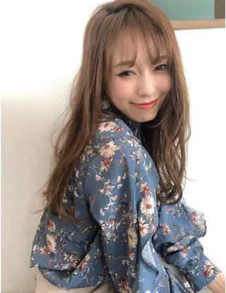 ロング 濱崎 遼太のヘアスタイル
