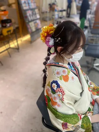 ロング ヘアアレンジ 溜一太/似合わせ/ メンズカットのヘアスタイル