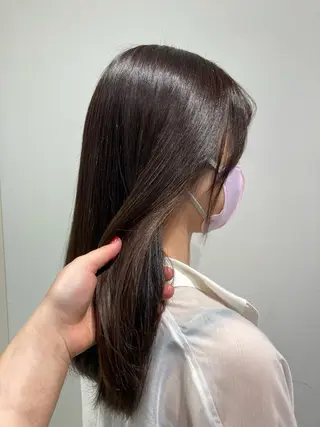 カラー 透明感カラー 板橋 島村美咲のヘアスタイル