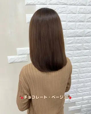 セミロング カラー 🌈miu miu hair✂️💕のヘアスタイル
