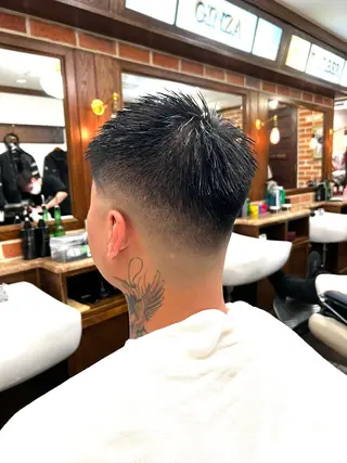 ショート メンズ 大久保 竣太のヘアスタイル