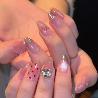 ネイル By moonネイル 🌷ワンホン/韓国風のネイルデザイン