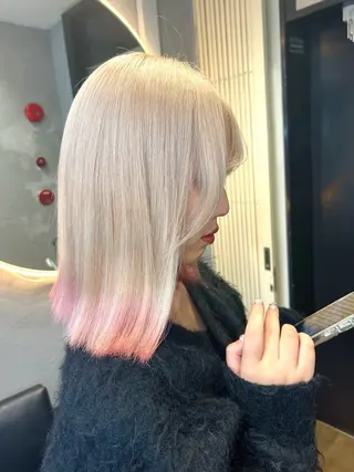 カラー ハイトーン ayane💖のヘアスタイル