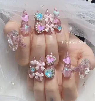 ネイル HANA 長さだしのネイルデザイン