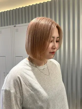 ショート 🍷秋色ボルドー♡ 艶レイヤー🍇モエカのヘアスタイル