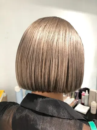 ミディアム カラー ブリーチなしWカラー ／レイヤー🎀マリノのヘアスタイル