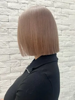 ミディアム ブリーチ透明感カラー 🍀mizuki🍀のヘアスタイル
