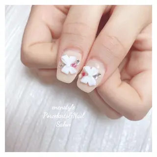 ミディアム ネイル 🐾enen style 🐾のネイルデザイン