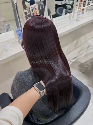 ミディアム カラー ヘアアレンジ 💟RINNA 艶カラー💟のヘアスタイル