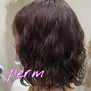 ミディアム パーマ パーマ/髪質改善 【榎本千夏】のヘアスタイル