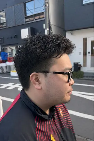 ショート パーマ メンズ 🌴パーマオタク🌴 長谷川 諒佑🌈のヘアスタイル