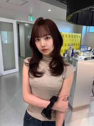 ロング カラー Ryo/艶カラー /小顔レイヤーカットのヘアスタイル