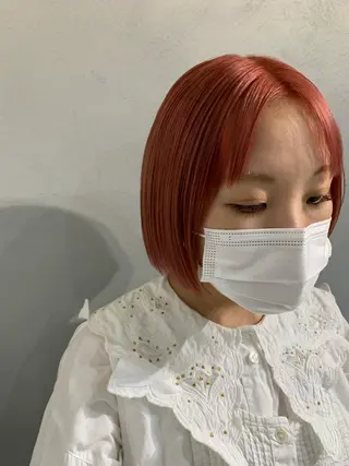 ショート ボブパーマコテ巻き風 パーマNo1深江秀平のヘアスタイル