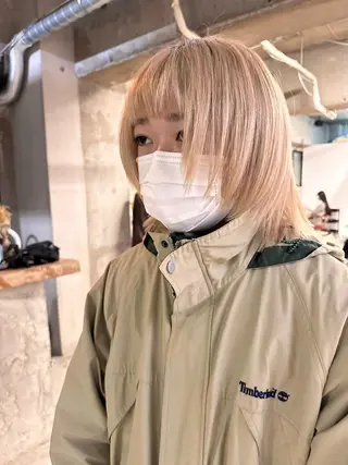 カラー メンズ メンズカットパーマ/ ブリーチ高柳将太のヘアスタイル