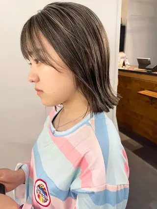 ミディアム カラー ヘアアレンジ layer cut 店長/MIKUのその他イメージ
