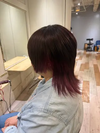 ミディアム カラー 盛れるレイヤー× ウルフMari🪽のヘアスタイル