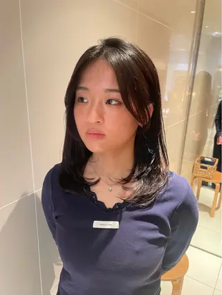 ミディアム 縮毛矯正/レイヤー 🌙児玉光瑠のヘアスタイル